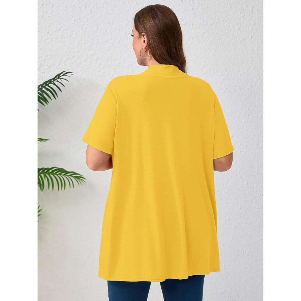 Women's Plus Size Lightweight Open Front Cardigan… - image 2